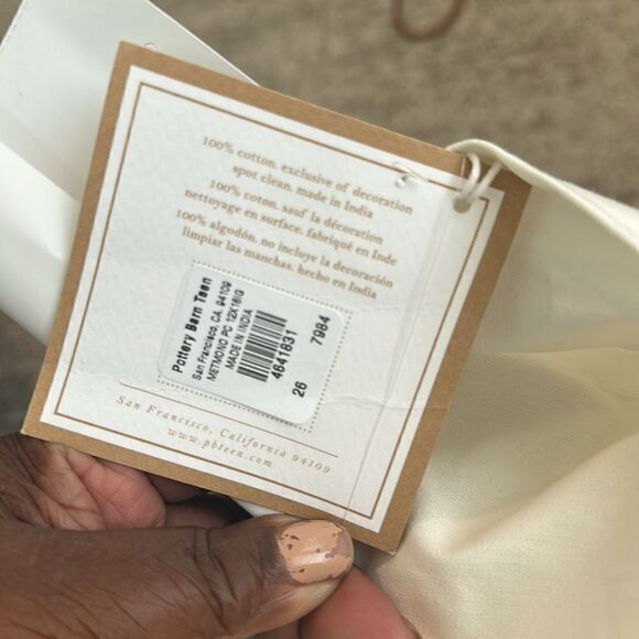 Pottery Barn Teens NWT E Monogrammed Pillow Covers 12”x16” - Picture 6 of 7